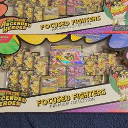 Pokémon Mega Evolution Ascended Heroes Focused Fighters Premium Collection Box – Sealed