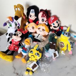 Digimon, Anime, Video Games And Disney plushies NO SQUISHMALLOWS 