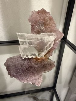Selenite X Amethyst Crystal