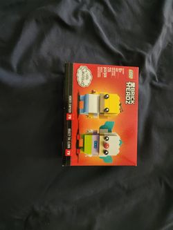 Lego Homer And Krusty Brickheadz