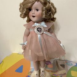 Vintage SHIRLEY TEMPLE Doll - NEAR MINT - NICE! W/ Certificate Of Authenticity