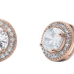 Cate & Chloe  Fashion Earring Cluster Stud Rose  