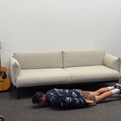 Stylish ÄPPLARYD Sofa Couch - Lejde light gray - Good As New (50% OFF) Can Deliver