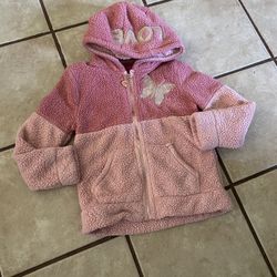 Girls Betsey Johnson Fleece Hoodie Jacket Size Small (7-8)