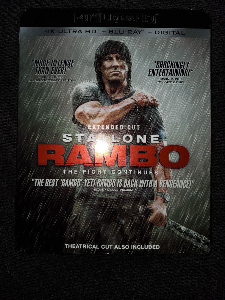 *NEW* Rambo: The Fight Continues (2008) 4K UHD/HDR Bluray