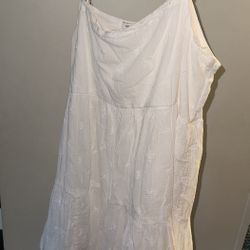 White short sun dress