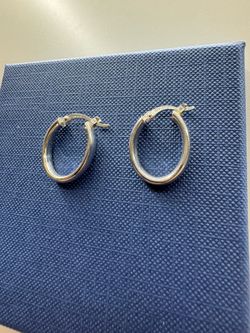 Classic 925 Sterling Silver Hoop Earrings