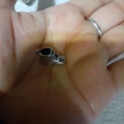 Sterling Silver Baby Shoe Pendant