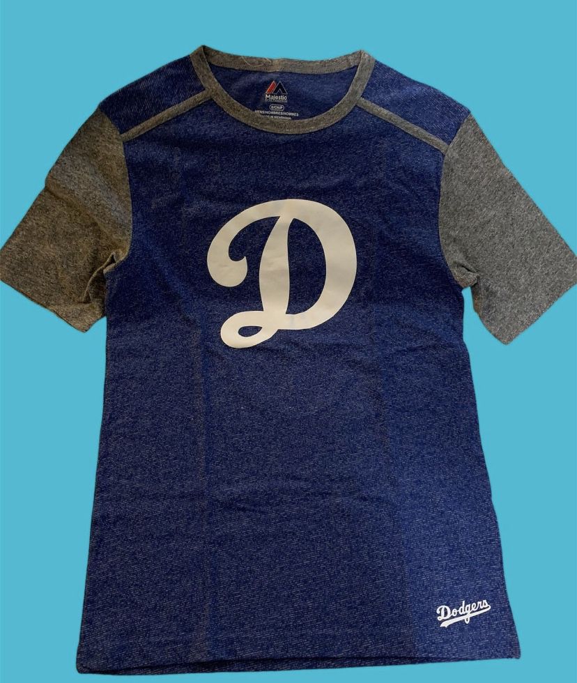 New! LA Dodgers Shirt Double Color! High Quality! Size Small And