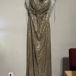 Gold Alfred Angelo Dress 