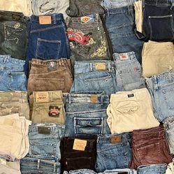 Huge Denim Wholesale Lot - Serious Buyers Only!