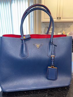 Prada Saffiano Leather Double Tote Bag