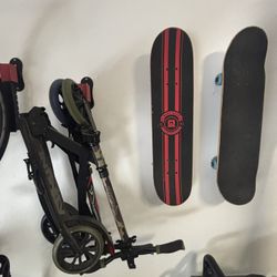 Scooters, Skateboards, And Bike