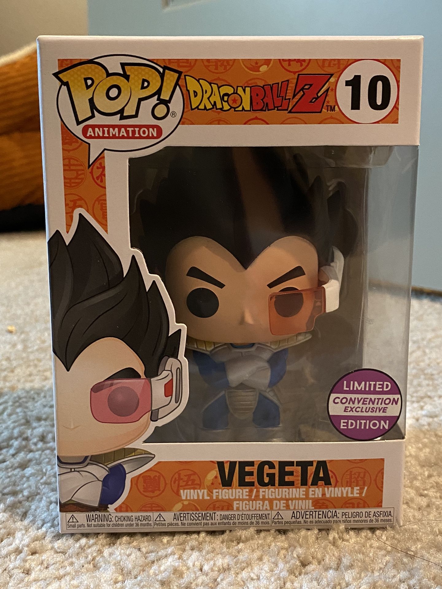 Funko Pop Dragon Ball Z: Vegeta (Metallic) #10 Limited Convention Exclusive Edition