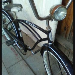 1963 Schwinn Hornet (All Original) Black Paint With White Pinstripes  on Fenders.