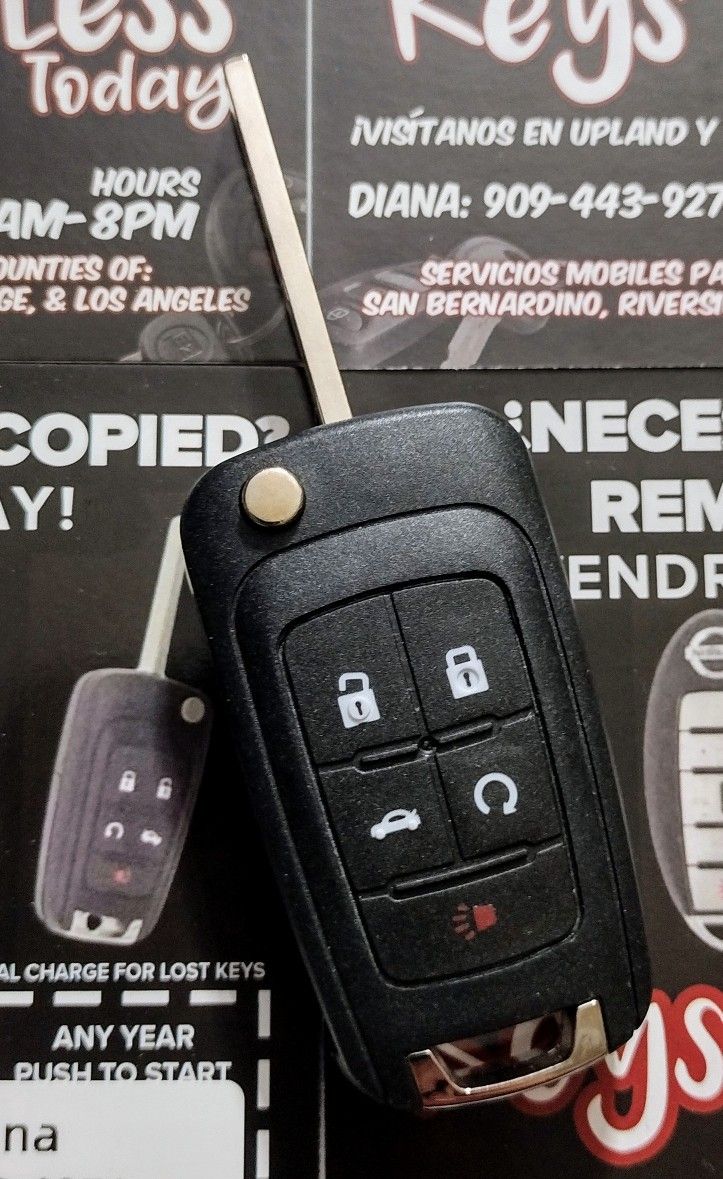 $110 in Upland/Ontario Today | Chevy Chevrolet GMC Buick Flip Key Copy (Malibu, Enclave, Verano, Camaro, Colorado, Cruze, Sonic, Terrain, Sierra)