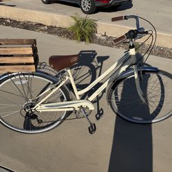 Schwinn brown cream, ladies women’s bicycle basket