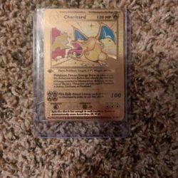 generic charizard first edition gold