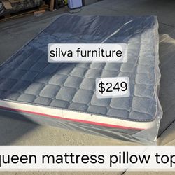 Queen Mattress Pillow Top 