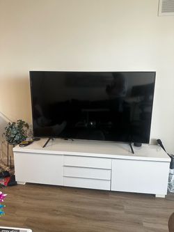 Large White TV Stand / Media Console