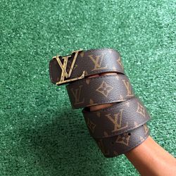BROWN MONOGRAM BELT