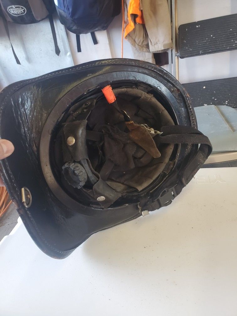 Leather Fire Helmet