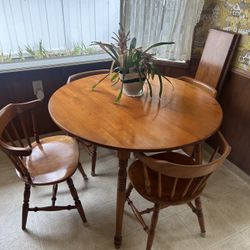Mid-Century Table And  4 Chairs Made In The USA 