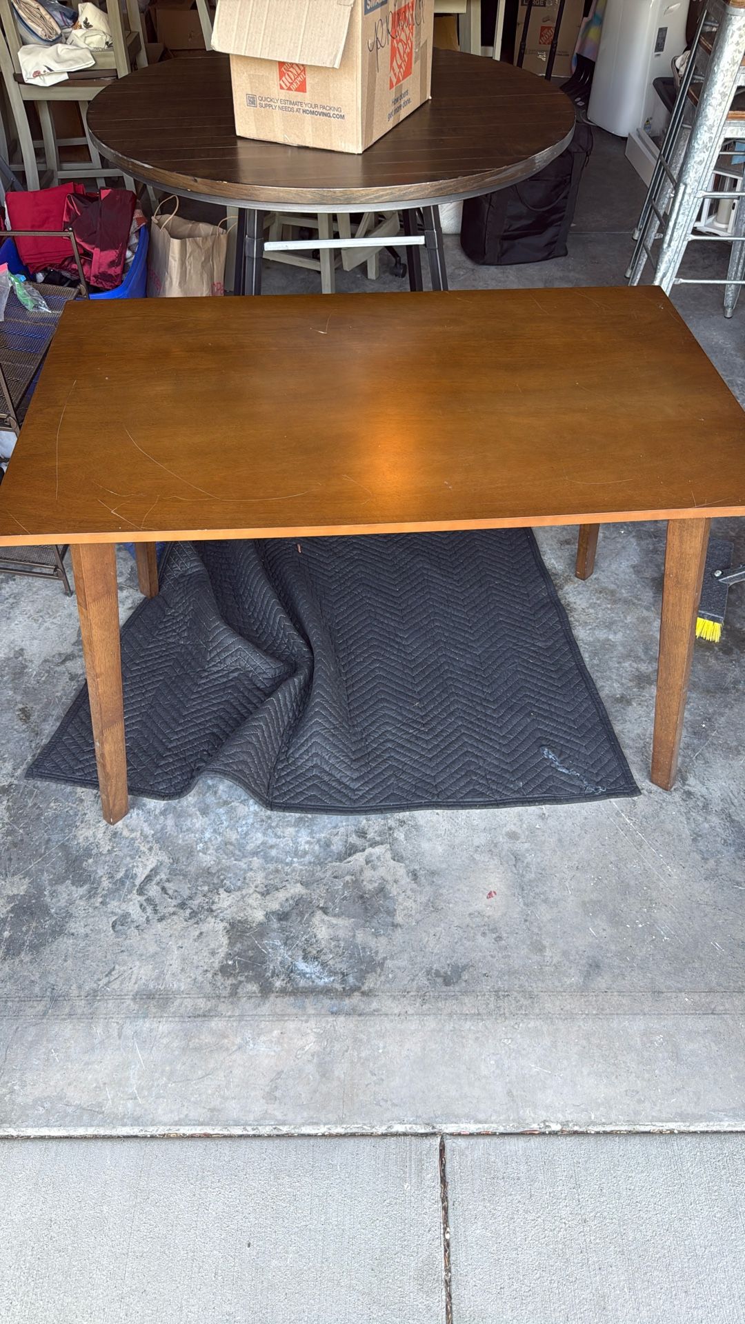 Wood Dining Table Set – Includes 4 Chairs 