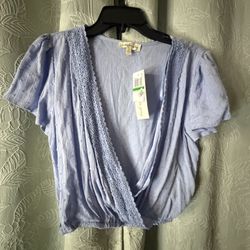Light Blue Blouse L Size