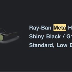 Meta Ray Ban Ai Glasses
