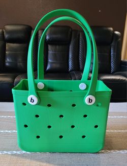 Eva Summer/Beach Tote Rubber Bag (Unbranded) Green