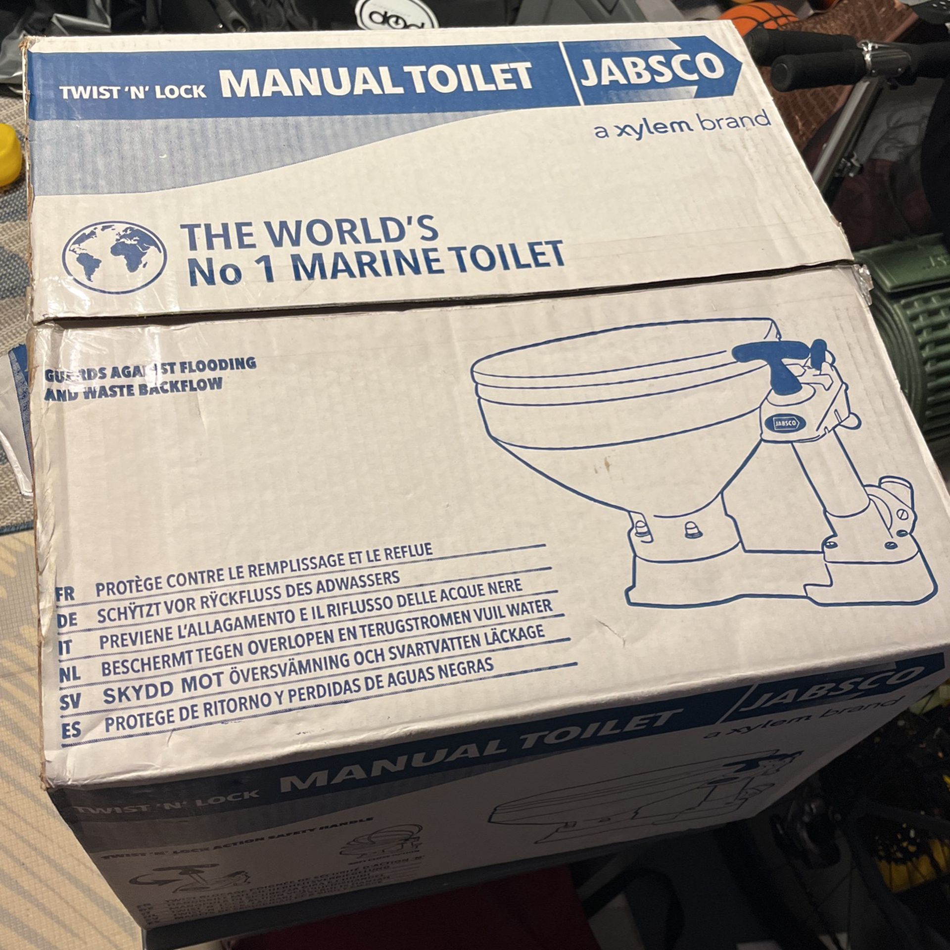 Jabsco Manual Pump Marine Toilet 