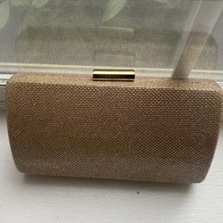 Gold Glitter Clutch For Wedding Or Party