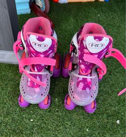 Roller Derby EZ-Roll girl's quad skates gently used(size mentioned on it 11-2)
