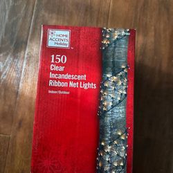 NEW Christmas 150L clear Incandescent Ribbon Net Lights