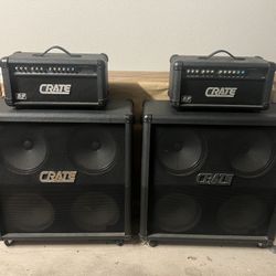 2 Crate Speaker Cabinet With Heads