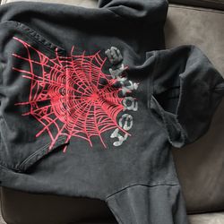 Spider Hoodie Black and Red