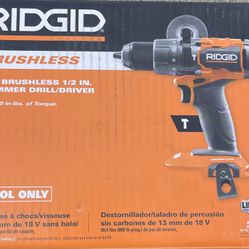RIDGID 18V Brushless Cordless 1/2 in. Hammer Drill/Driver (Tool Only)