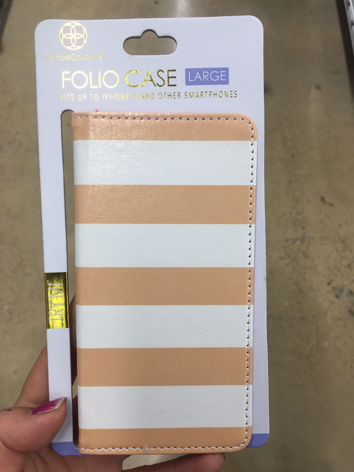 NWT folio Phone case large