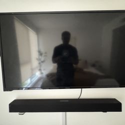 Insignia 50” TV and Sound Bar