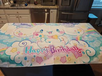 Cinnamaroll Birthday Backdrop