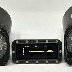 Vintage Aerosonic Altimeter Pressure, Unbranded Gauge and Weston Lot