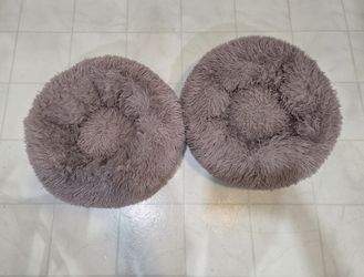 Round Soft Fluffy Cat Dog Bed