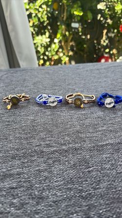 LA Dodgers/ Padres Braided Bracelet Set of 2