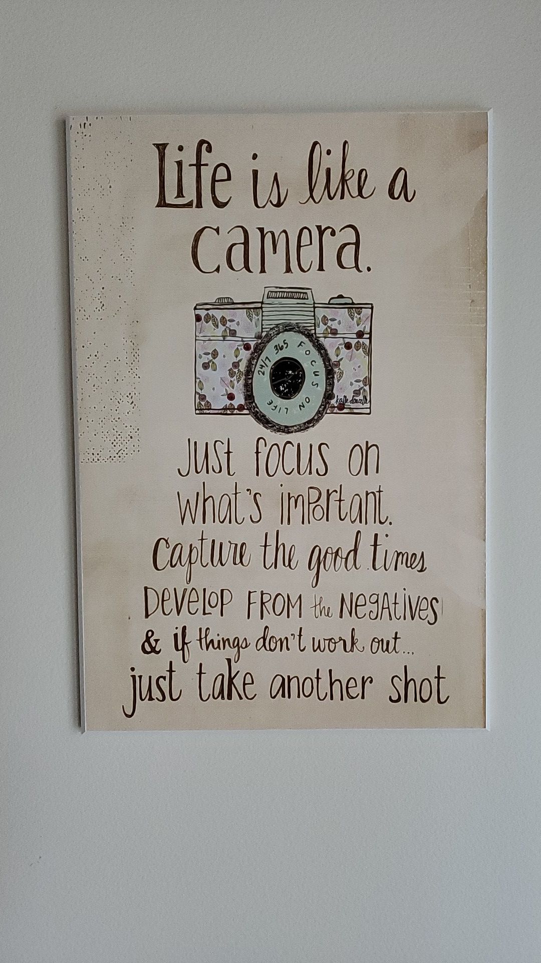 Life is like a Camera picture