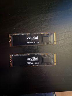 Crucial P5 Plus 2TB NVMe M.2 PCIe Gen4 SSD – 2000GB – Lot of 2