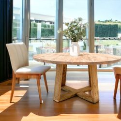 Custom Built Dining Table Solid wood Farmhouse Set Modern Rustic Bench Country Oval Round Counter Breakfast Height  Farm House 