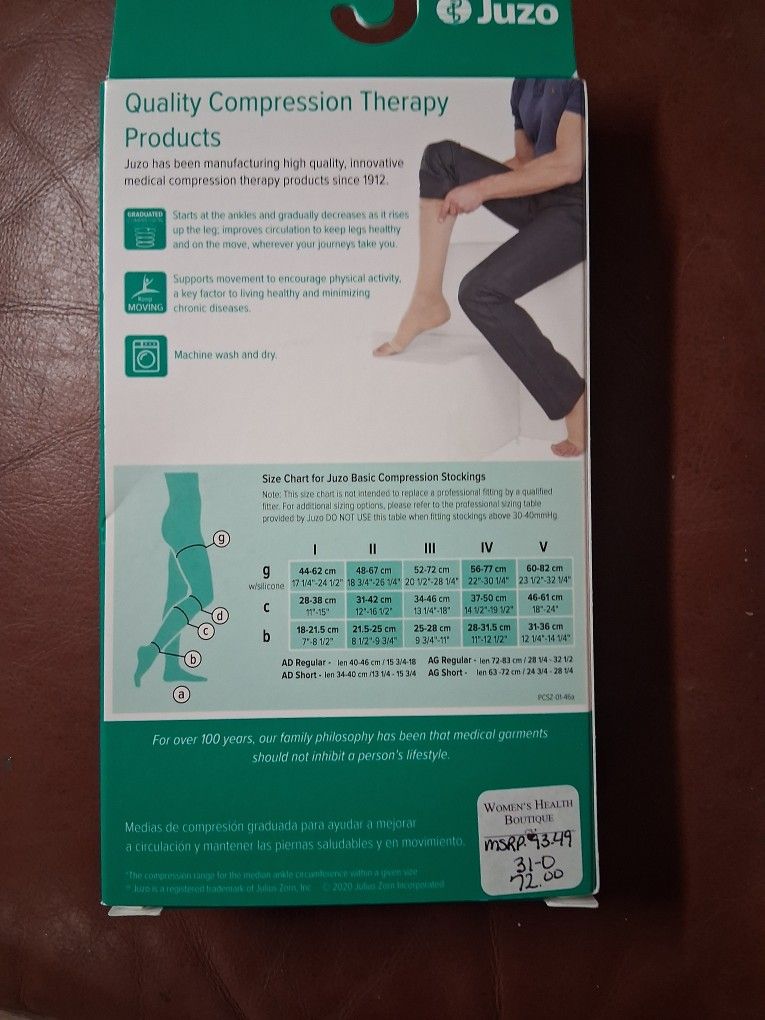 Juzo Compression Therapy Stockings Size ll black