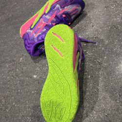 Puma Mens Mb.03 Toxic Lace-Up Basketball Sneakers Shoes Court - Purple