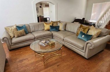 Bernhardt couch/sectional sofa 100% Leather Excellent Condition!